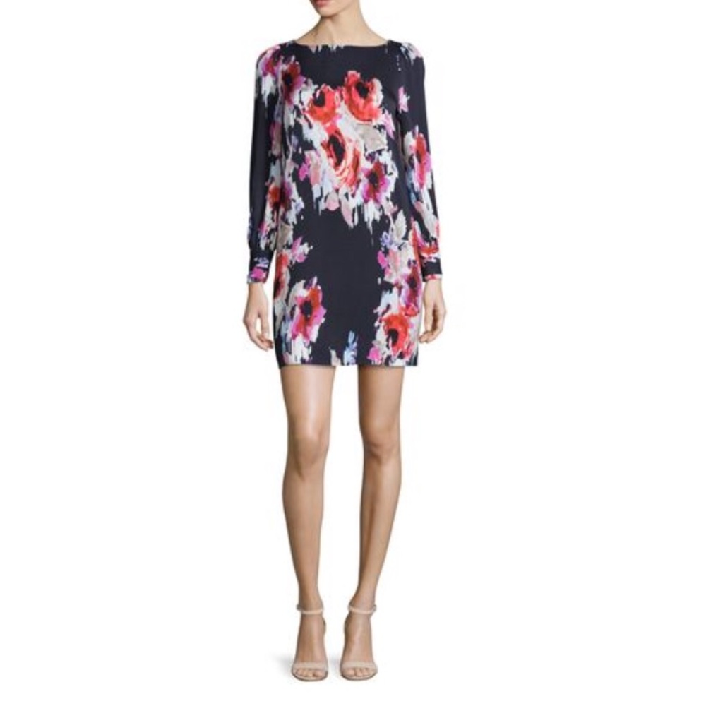 KATE SPADE HAZY FLORAL CORDETTE DRESS